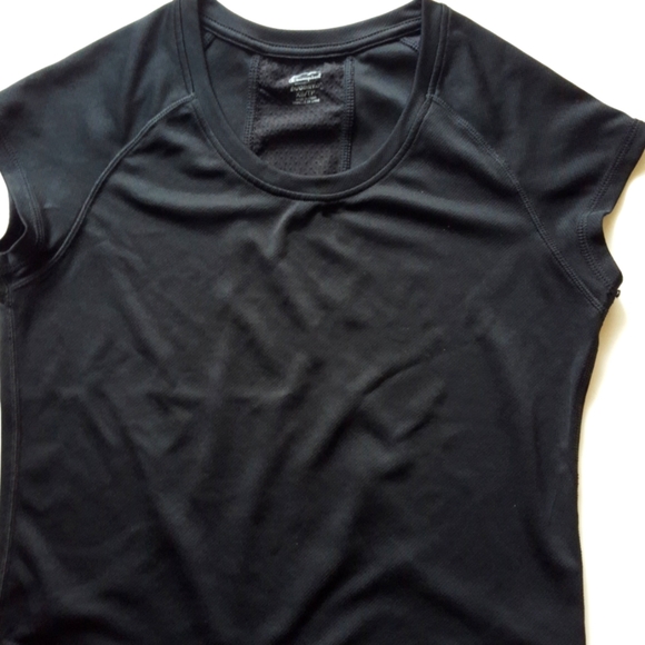 Champion Black Athletic Duo Dry Cap Sleeve Tee EUC - Picture 7 of 11